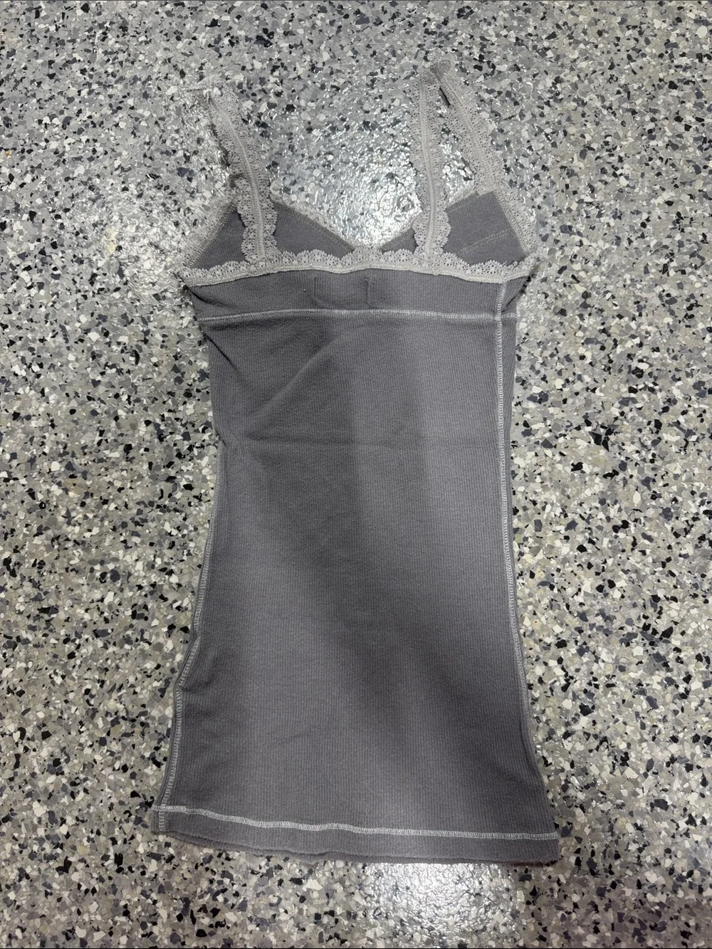 abercrombie kids Gray Lace-Trim Tank Top - Picture 4 of 4